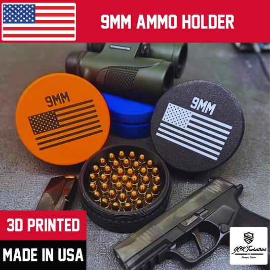 9mm Ammo Holder- 3D Printed Stackable Organizer