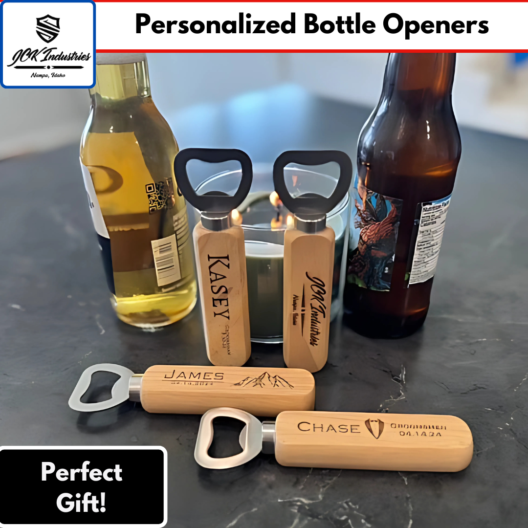 Personalized Wooden Bottle Opener-Custom Engraved Gifts