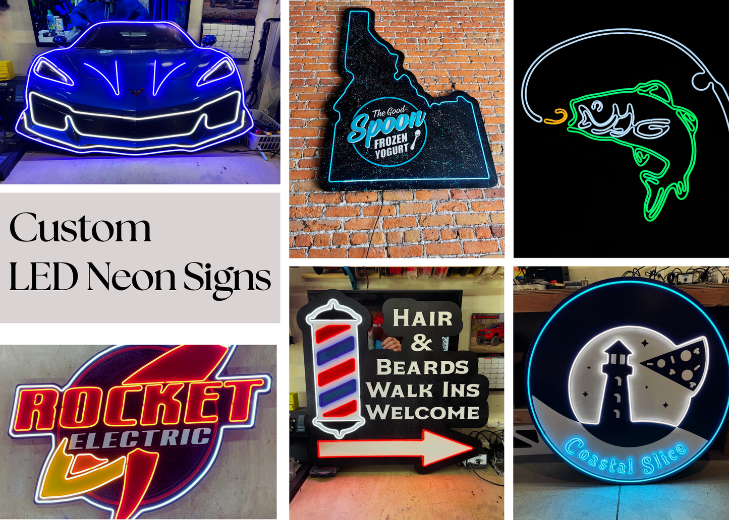 Custom LED Neon Signs- Any Logo, Name, Design!
