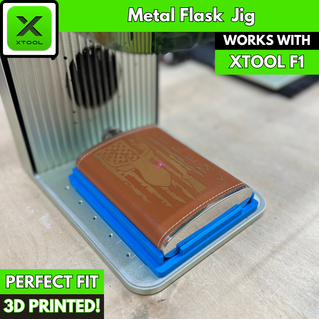 Flask Jig- xTool F1 3D Printed Jig