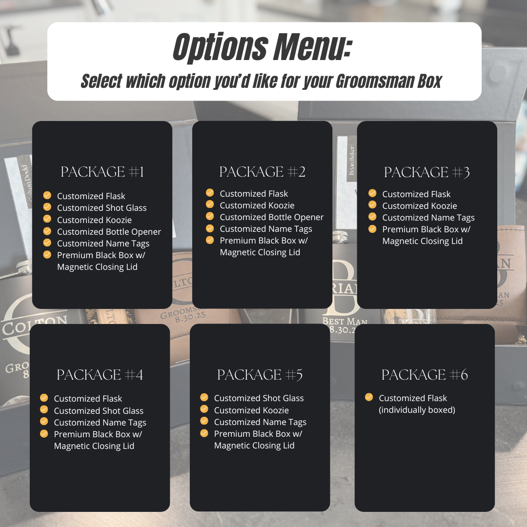 Groomsmen Proposal Box- Customizable