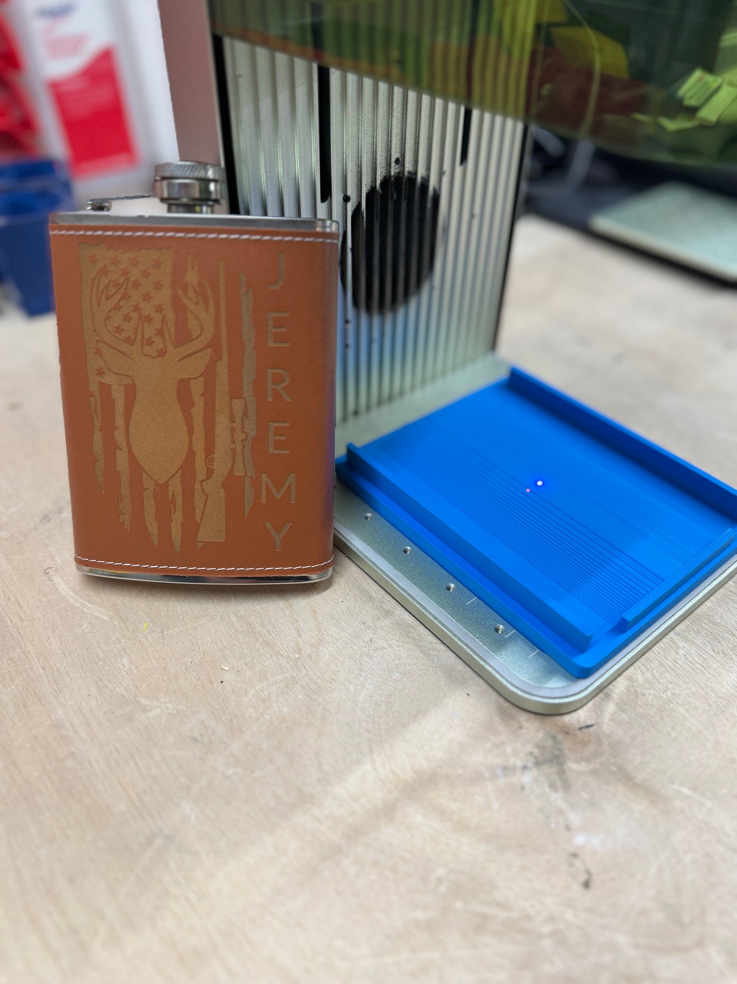 Flask Jig- xTool F1 3D Printed Jig