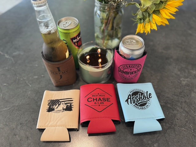 Personalized Drink Koozie- Custom Engraved Gifts