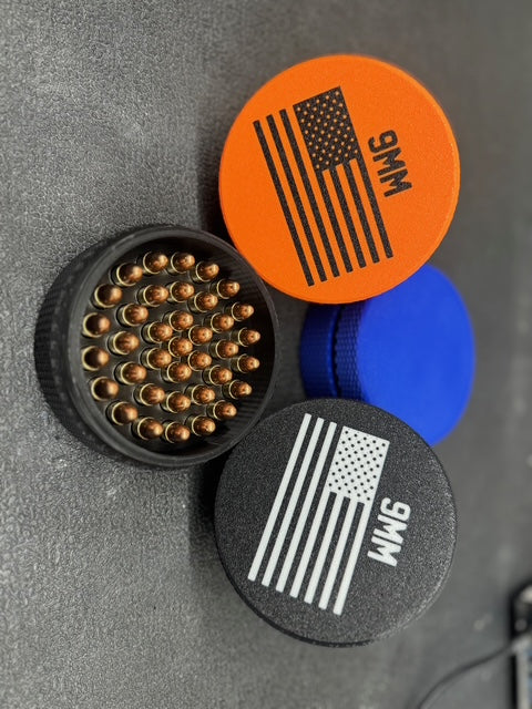 9mm Ammo Holder- 3D Printed Stackable Organizer