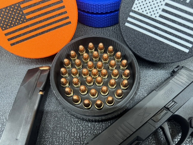 9mm Ammo Holder- 3D Printed Stackable Organizer