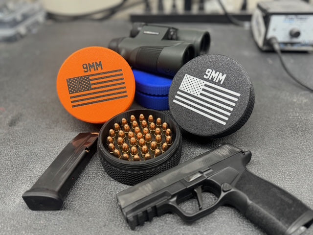 9mm Ammo Holder- 3D Printed Stackable Organizer