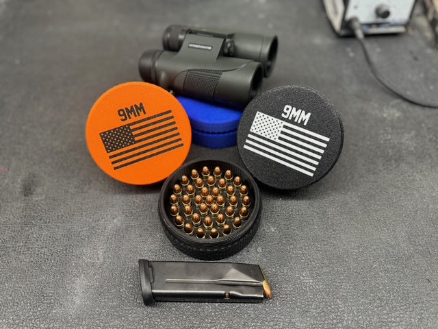 9mm Ammo Holder- 3D Printed Stackable Organizer