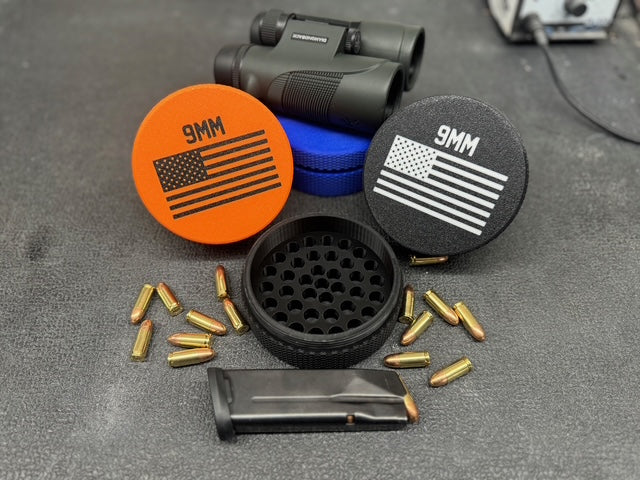 9mm Ammo Holder- 3D Printed Stackable Organizer