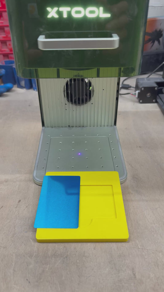 Metal Business Card Jig- xTool F1 3D Printed Jig