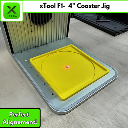 4" Coaster Laser Jig- xTool F1 3D Printed Jig