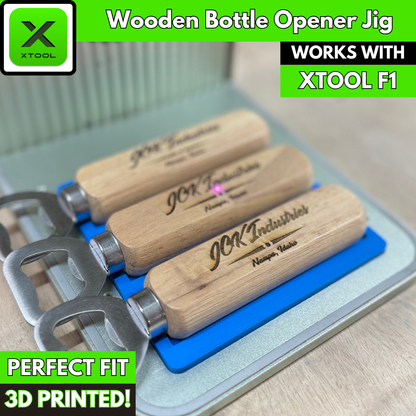 Bottle Opener Jig- xTool F1 3D Printed Jig