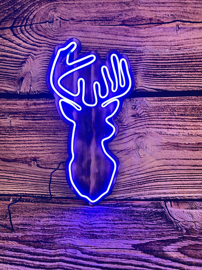 LED Neon Deer Buck Sign