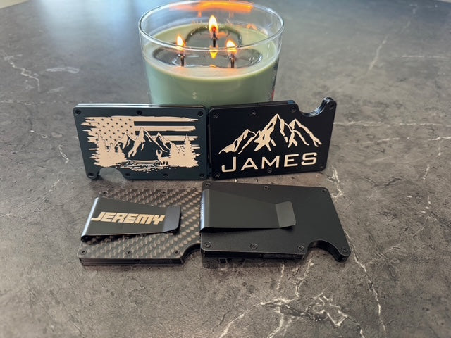 Custom Engraved Metal Wallet – Personalized RFID-Blocking Slim Wallet for Men | Minimalist Front Pocket Card Holder