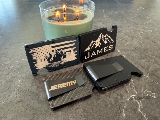 Custom Engraved Metal Wallet – Personalized RFID-Blocking Slim Wallet for Men | Minimalist Front Pocket Card Holder