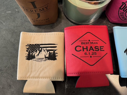 Personalized Drink Koozie- Custom Engraved Gifts