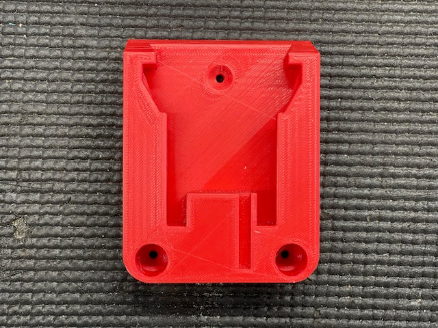 Milwaukee M18 Battery Holder- 3D Printed Wall Mount Battery Holder