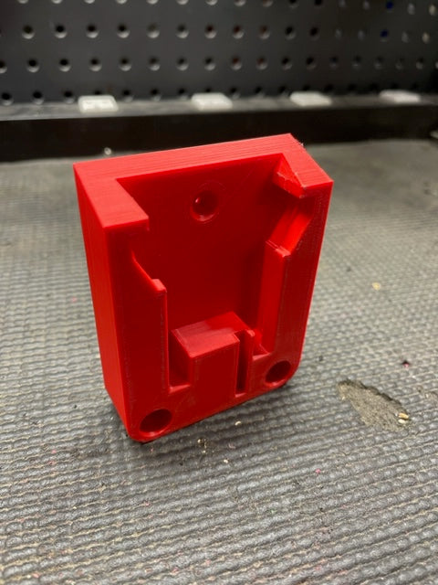 Milwaukee M18 Battery Holder- 3D Printed Wall Mount Battery Holder
