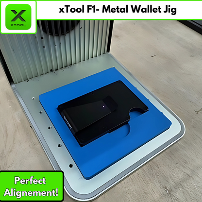 Metal Wallet Laser Jig- xTool F1 3D Printed Jig