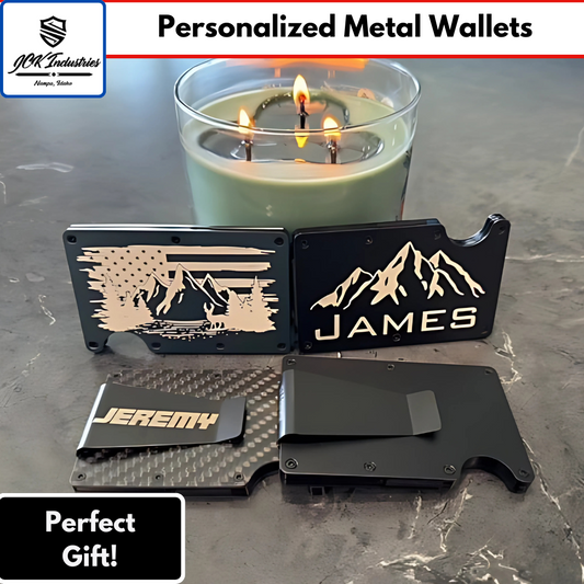 Custom Engraved Metal Wallet – Personalized RFID-Blocking Slim Wallet for Men | Minimalist Front Pocket Card Holder