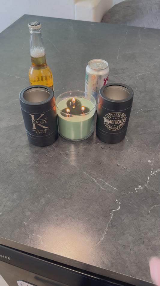 Personalized Can Koozie- Custom Engraved Gifts
