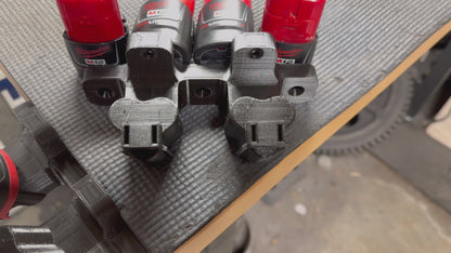 Milwaukee M12 Tool and Battery Mount- 3D Printed Wall Mount