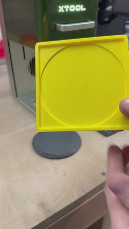 4" Coaster Laser Jig- xTool F1 3D Printed Jig