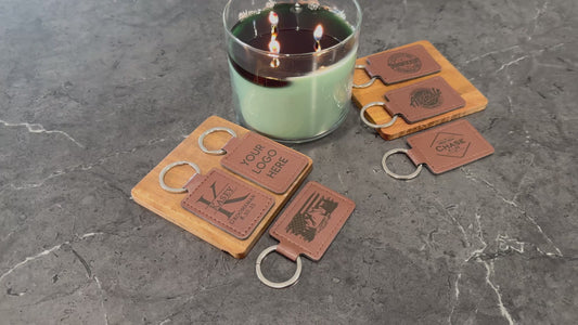 Personalized Leather Keychains- Custom Engraved Gifts