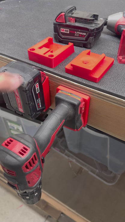 Milwaukee Tool Holder M18- 3D Printed Tool Holder