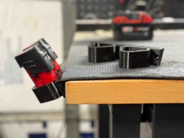 Milwaukee M12 Tool and Battery Mount- 3D Printed Wall Mount